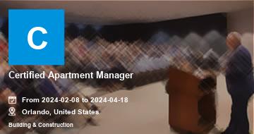 Certified Apartment Manager | Orlando | 2024